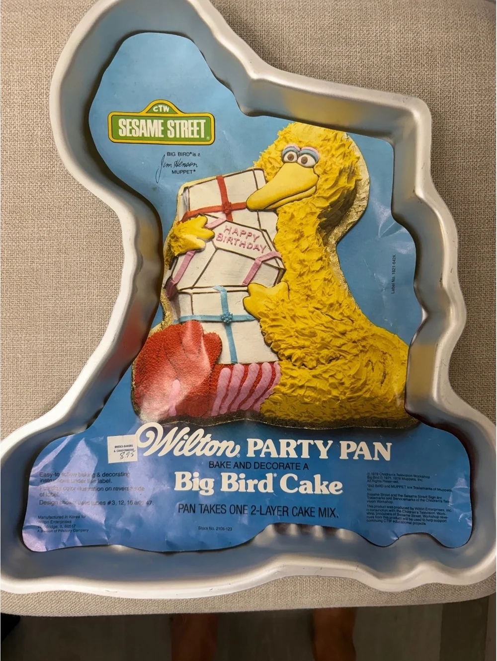 1978 Wilton big bird cake pan Sesame Street